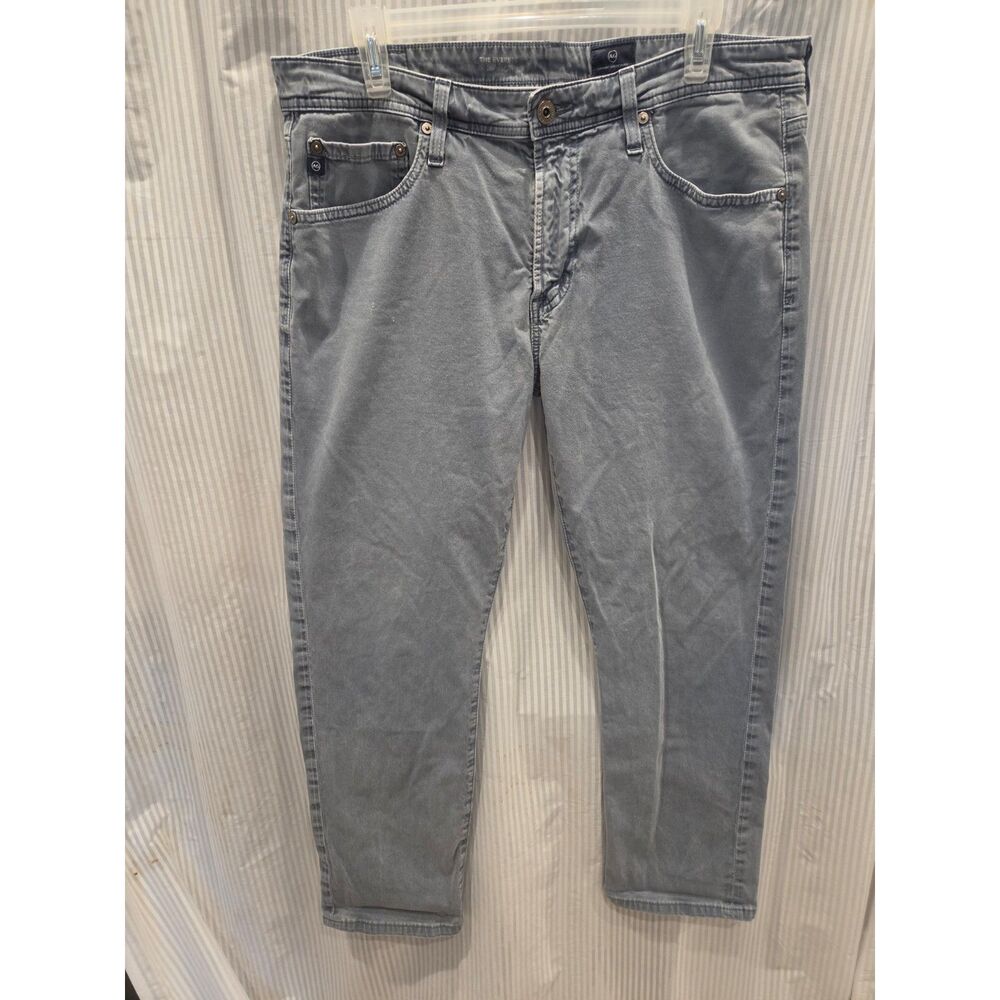 AG Adriano Goldschmeid Men's Jeans The Everett Slim Straight 34x32 Grey Jeans